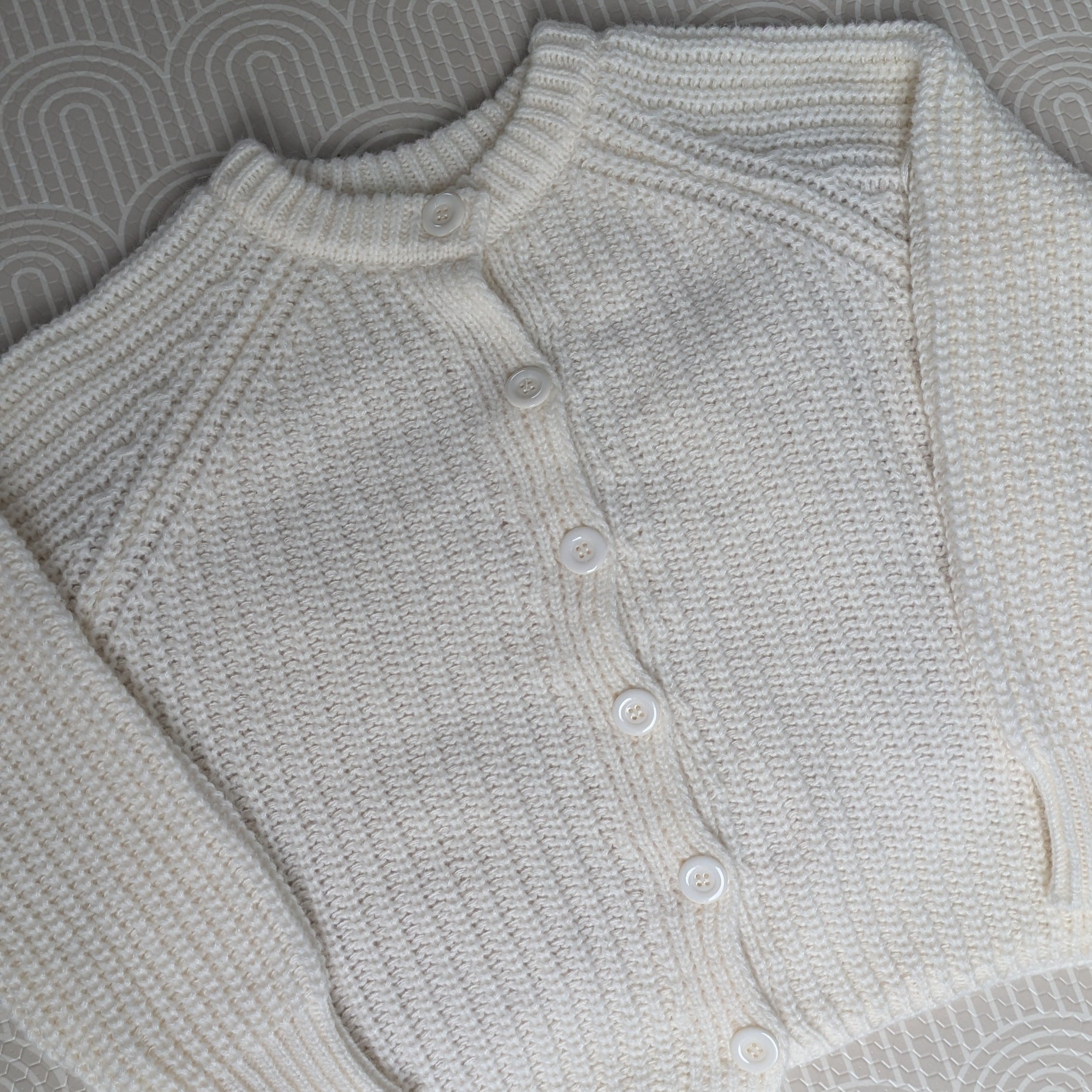 Mama Cardigan with Flower Garden