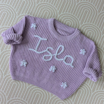 Name Jumper With Flowers