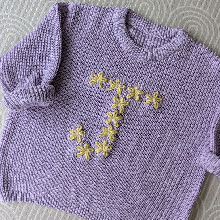 Daisy Letter Jumper