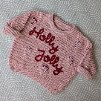 Name Jumper With Candy Canes