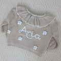 Ruffle Cardigan with Daisies