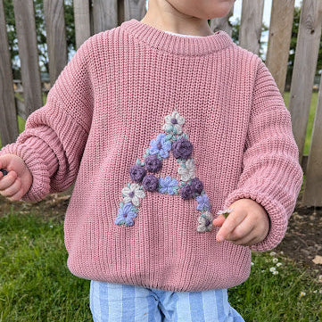 Floral Letter Jumper