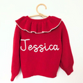 Festive Frill Cardigan with Name